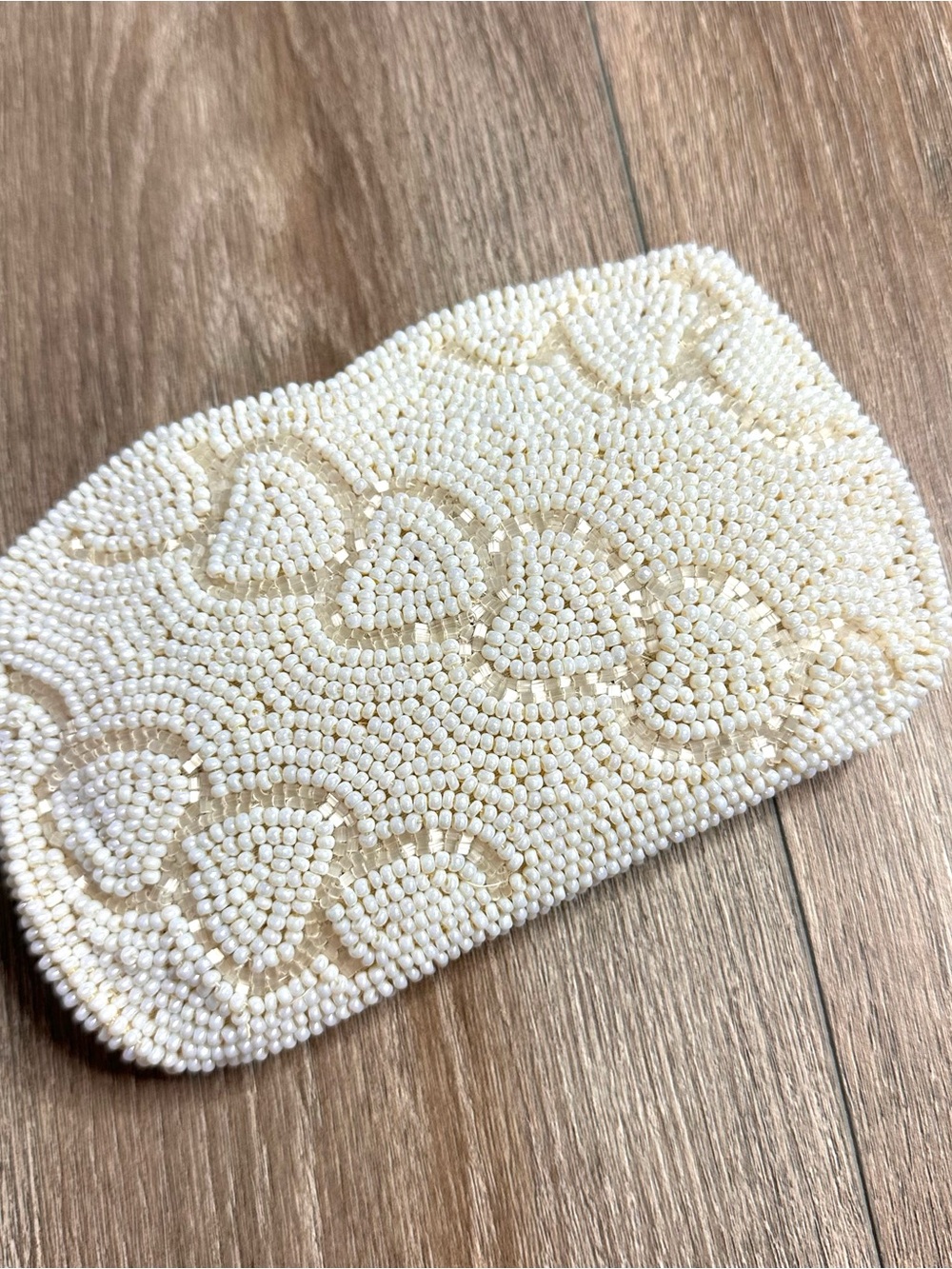 Vintage beaded heart bag by Debbie clutch